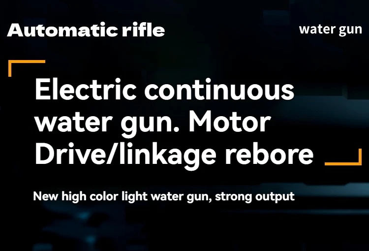 Electric Water Gun Pro™ – Automatic LED Water Blaster Toy for Kids & Adults