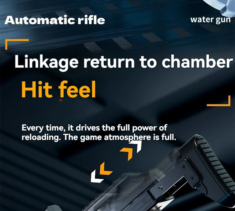Electric Water Gun Pro™ – Automatic LED Water Blaster Toy for Kids & Adults