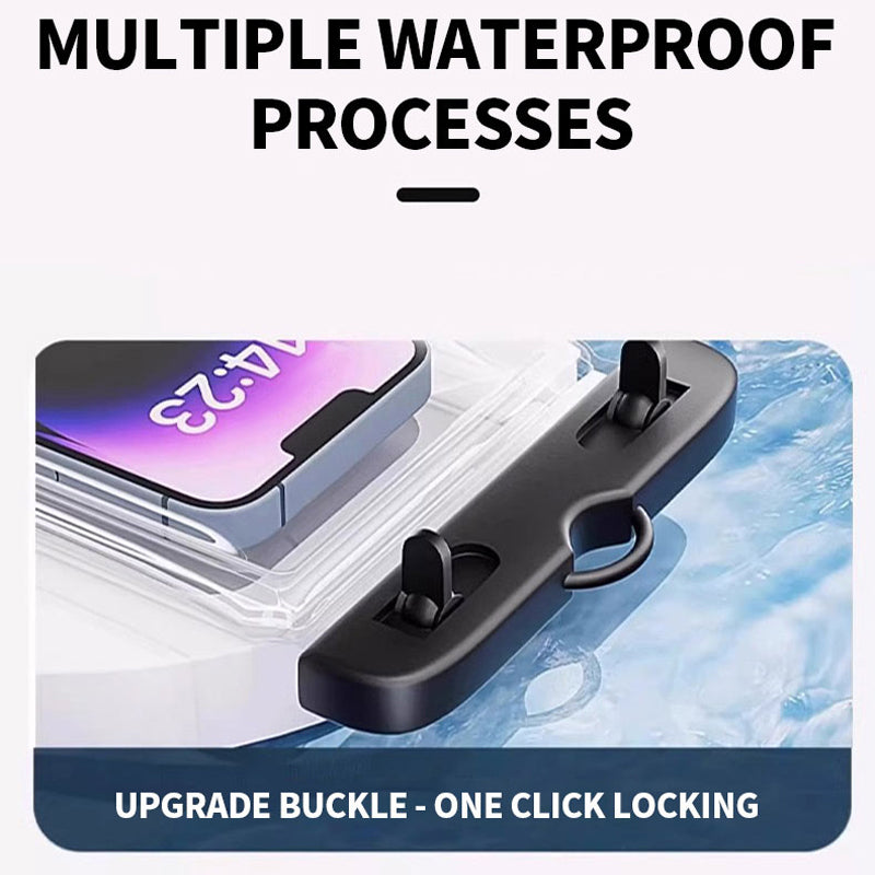 AquaGuard™ Waterproof Phone Pouch – Beach & Pool Dry Bag with Touchscreen Access