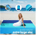 Large Waterproof Sandproof Beach Mat 2x2.1m – Outdoor Picnic & Camping Blanket